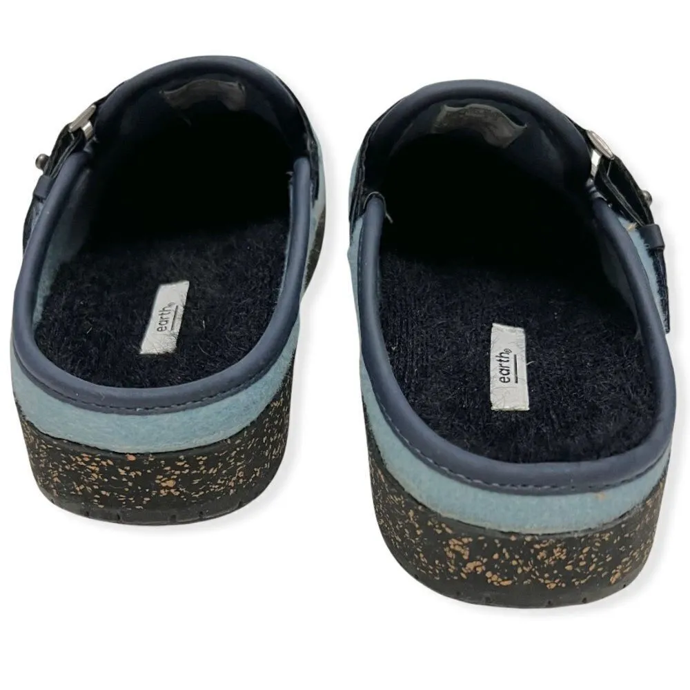 Earth Dream Renman AYITI / Haiti Wool Limited Edition Mules Blue Size 7.5 - Image 6