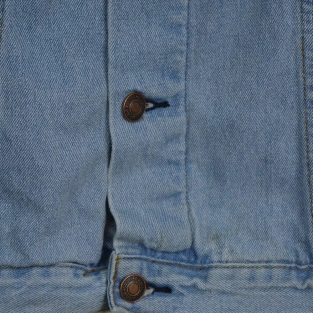 Lightwash 100% Cotton Jean Jacket Size L/XL - Image 7
