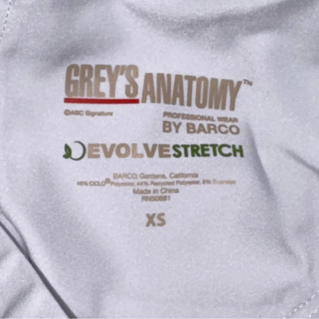 Grey’s Anatomy Barco DevolveStretch Scrub Pants XS White Workwear Stretch - Image 4