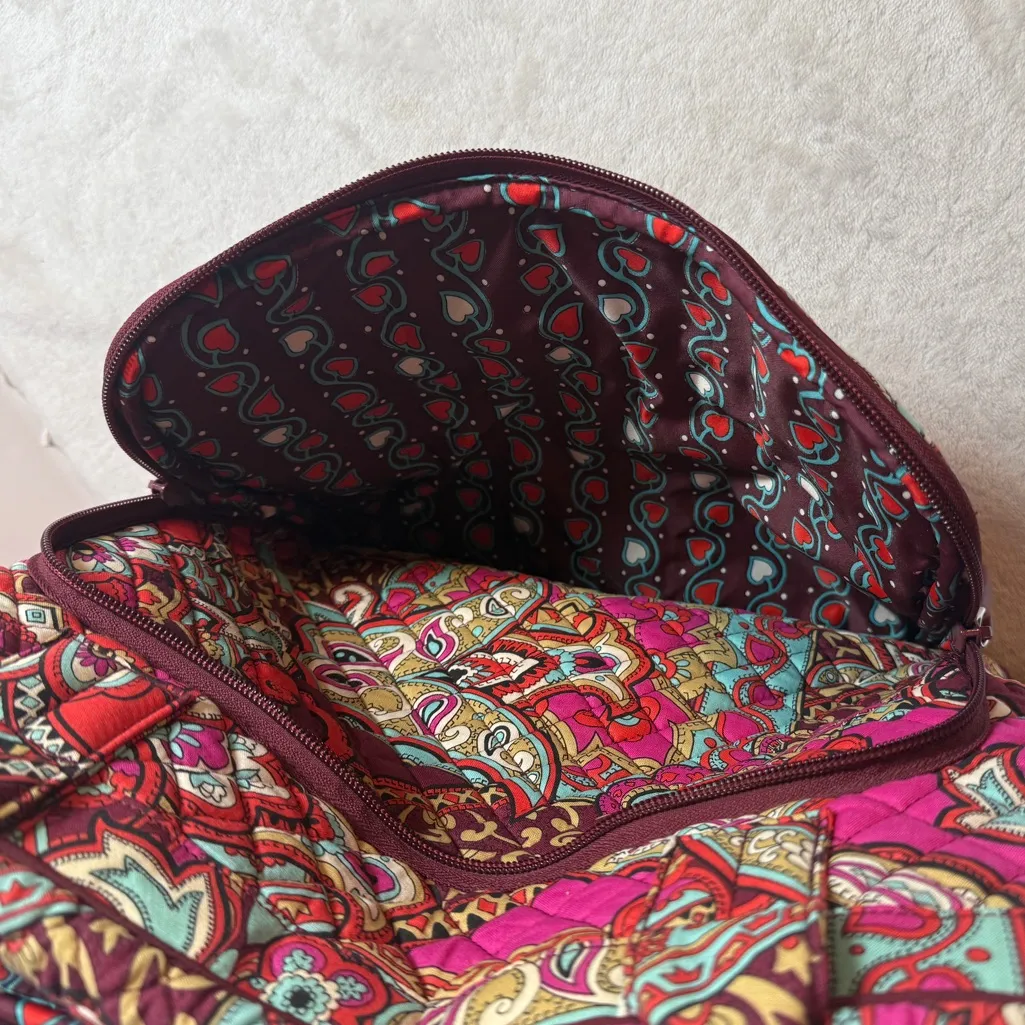Vera Bradley Multicolor Paisley Travel Bag‎ - Image 8