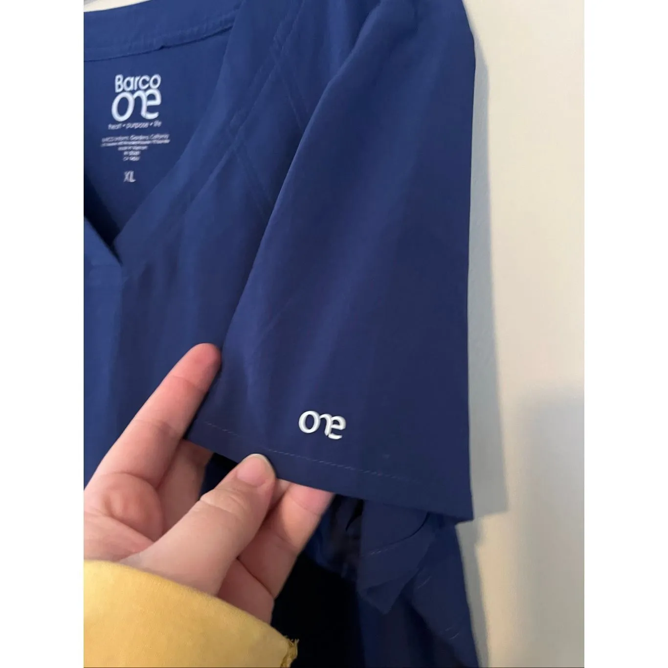 Barco One Blue Scrub Top Woman’s Size XL FLAWED - Image 5