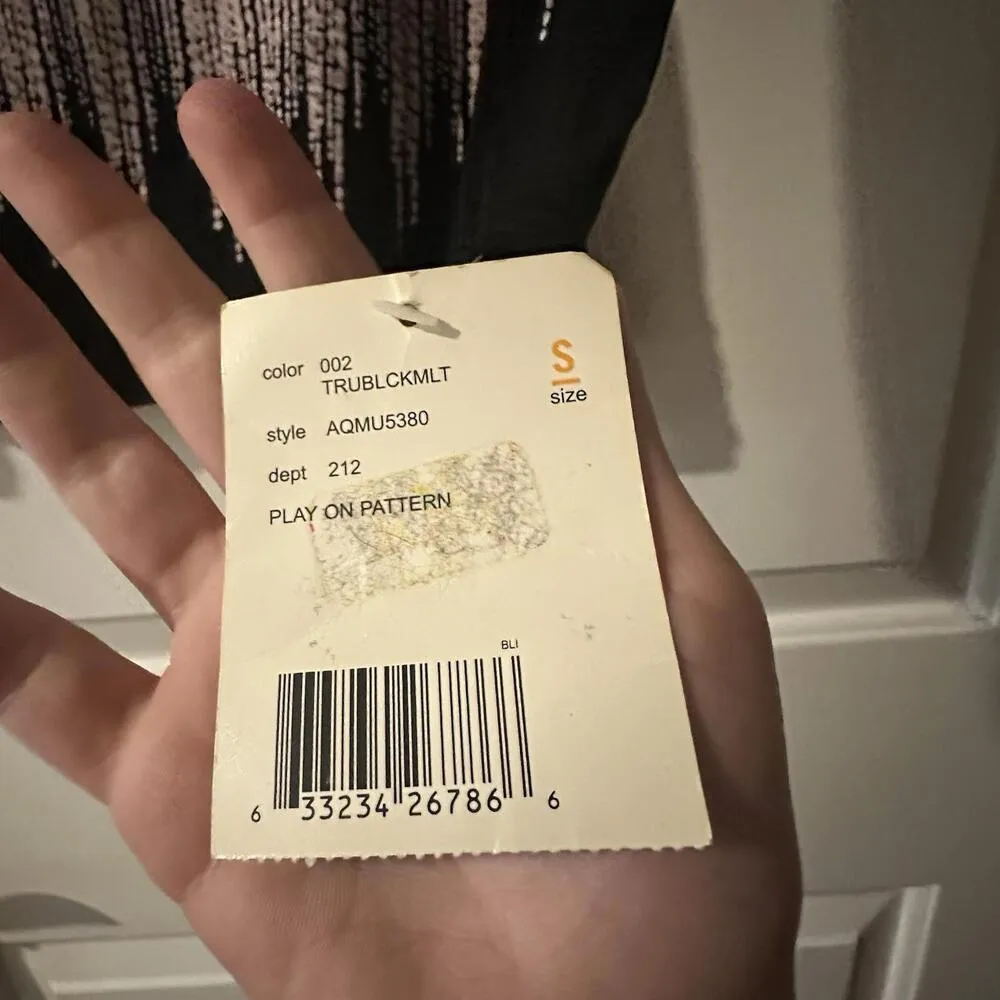 Axcess Y2K Long Sleeve Shirt Top Pink Black Sz S Small NWT - Image 10