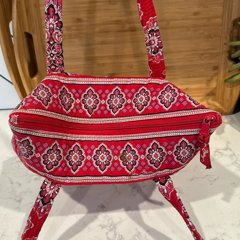 Vera Bradley Betsy Frankly Scarlet Red Quilted Shoulder Bag Purse Y2K girly - Image 6