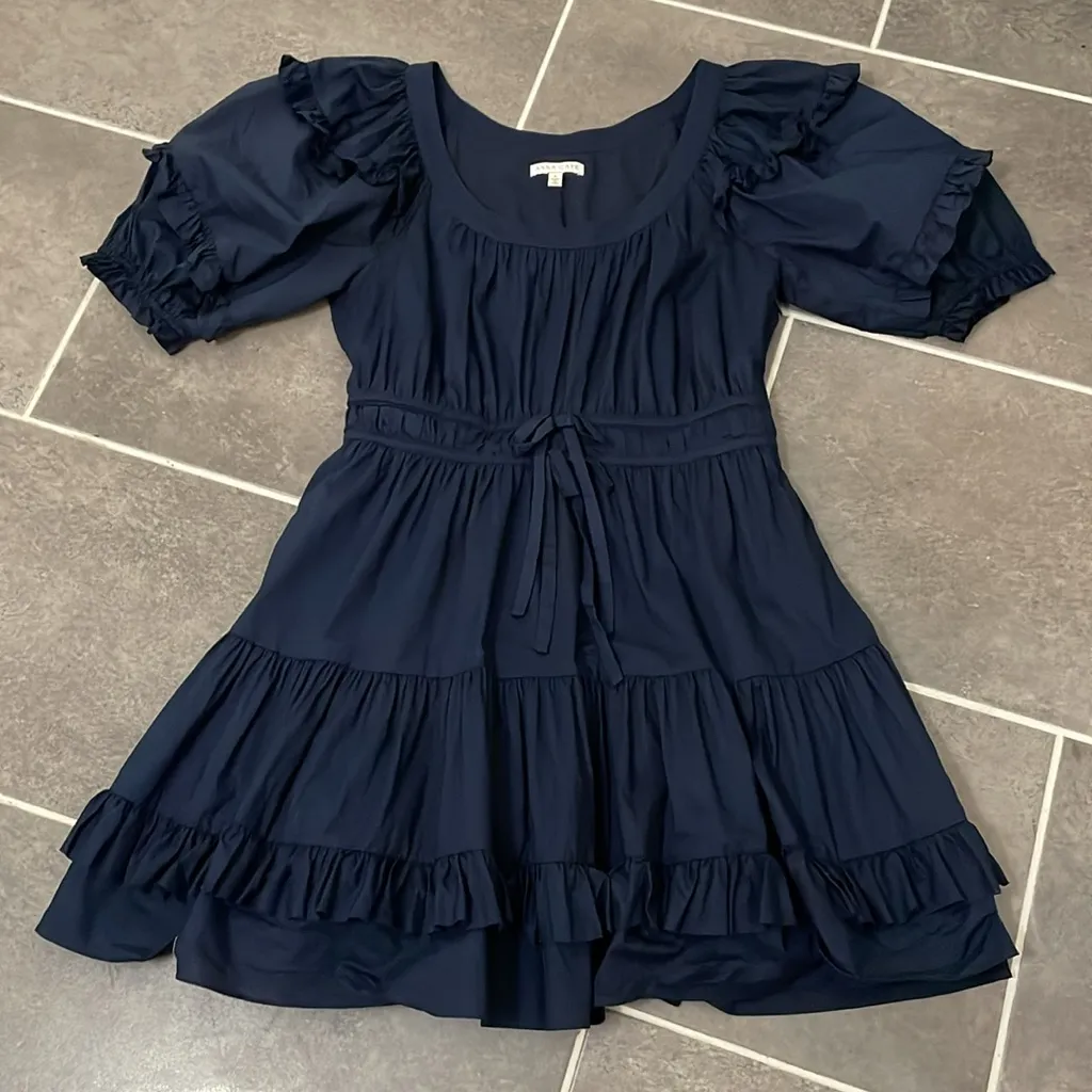 Anna Cate AURORA DRESS size Medium Blue - Image 4