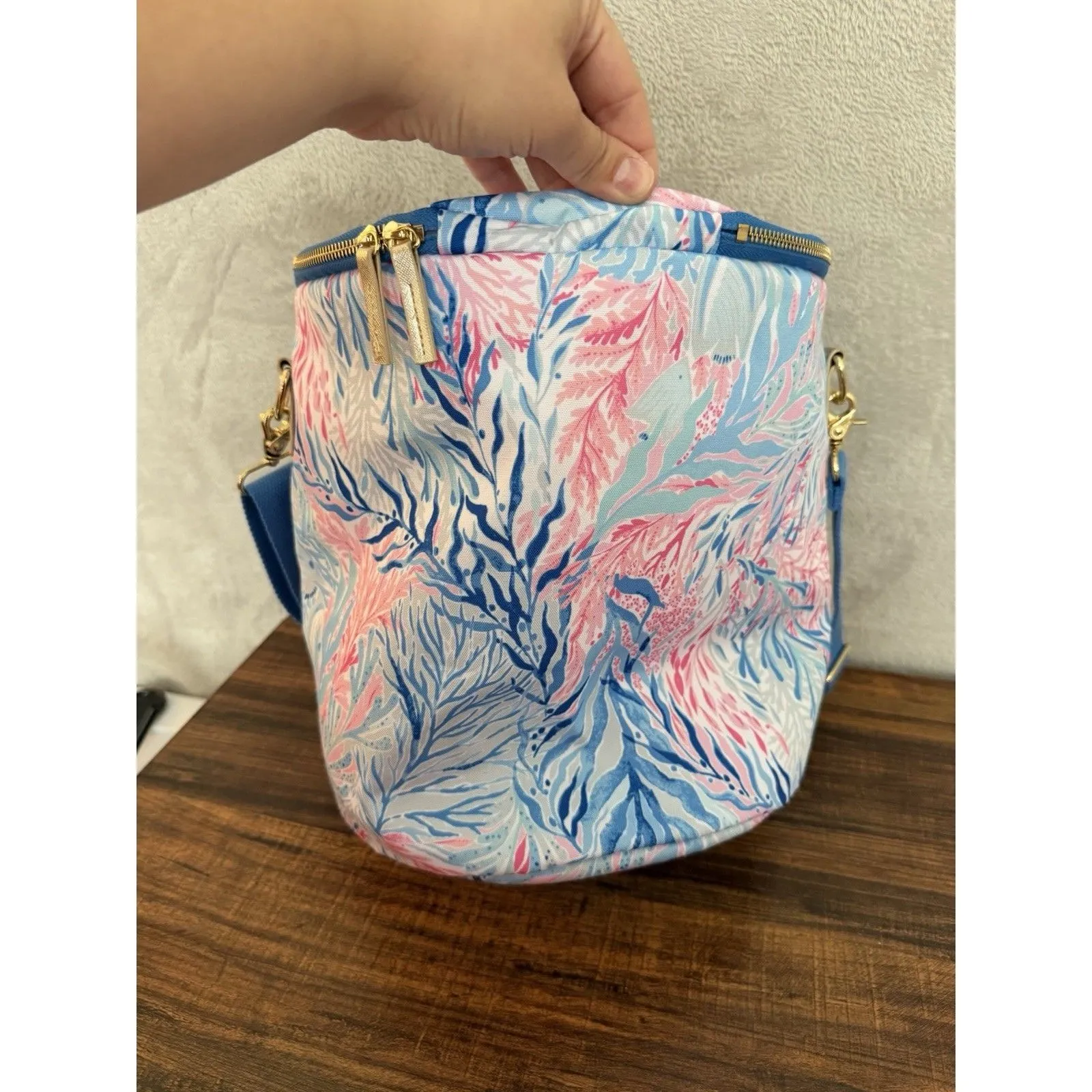 Lilly Pulitzer Insulated Cooler Beach Wine Tote Bag Adjustable Strap/Handle - Image 9