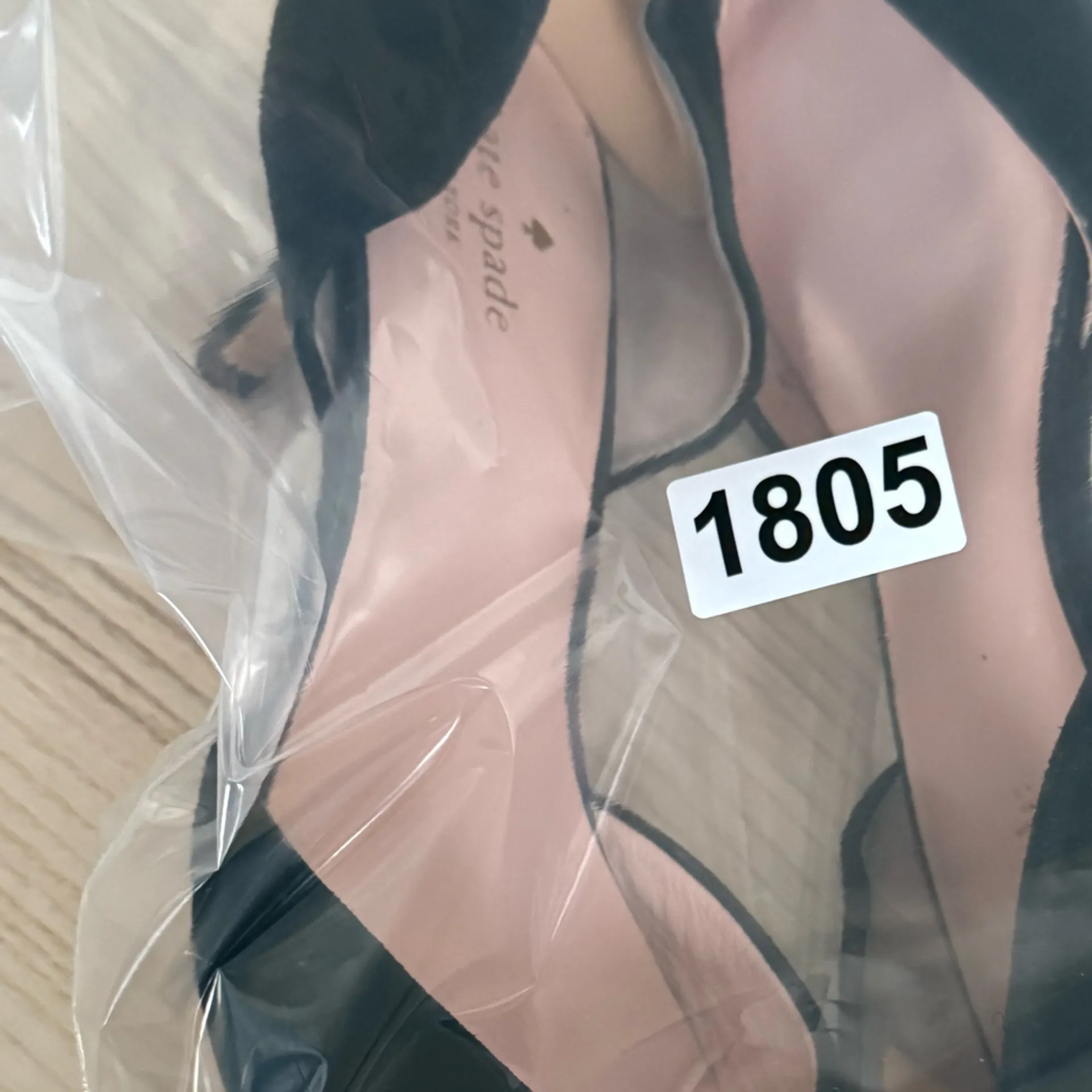 Kate Spade New York Black Heels Purple Glitter Toe vero size 10 - Image 8