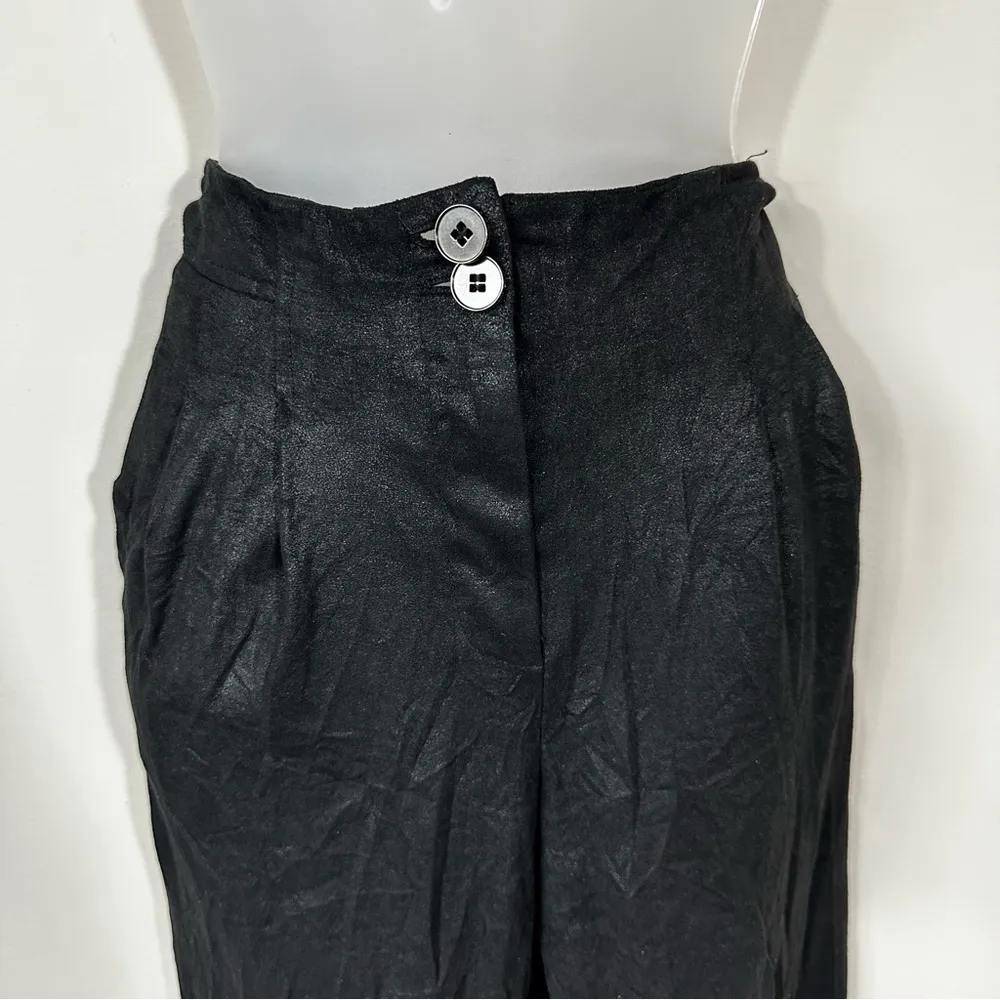 Armani Exchange Black Textured Pants in Size 10 - Image 2