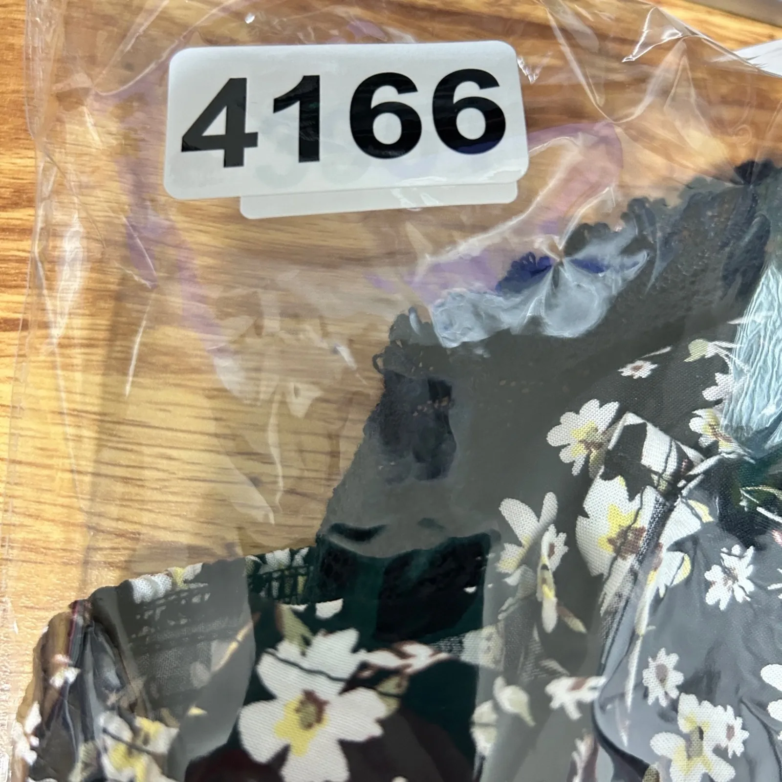 No Boundaries Juniors Cami M Black Floral Babydoll Lace Asymmetrical Hem Cottage - Image 11