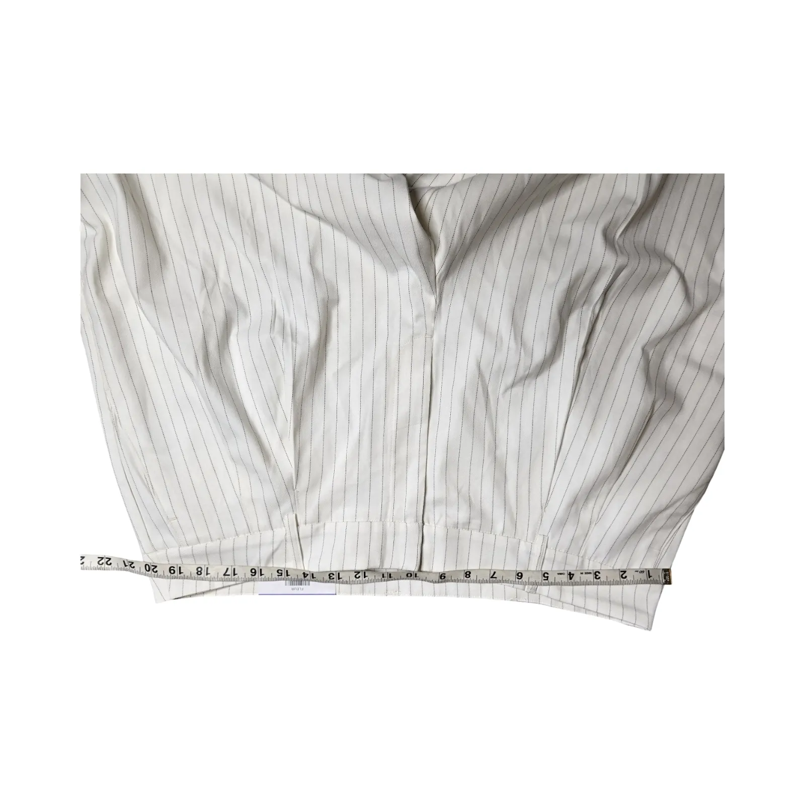INC International Concepts White Pinstripe Wide Leg Slacks Size: 18 NEW - Image 6