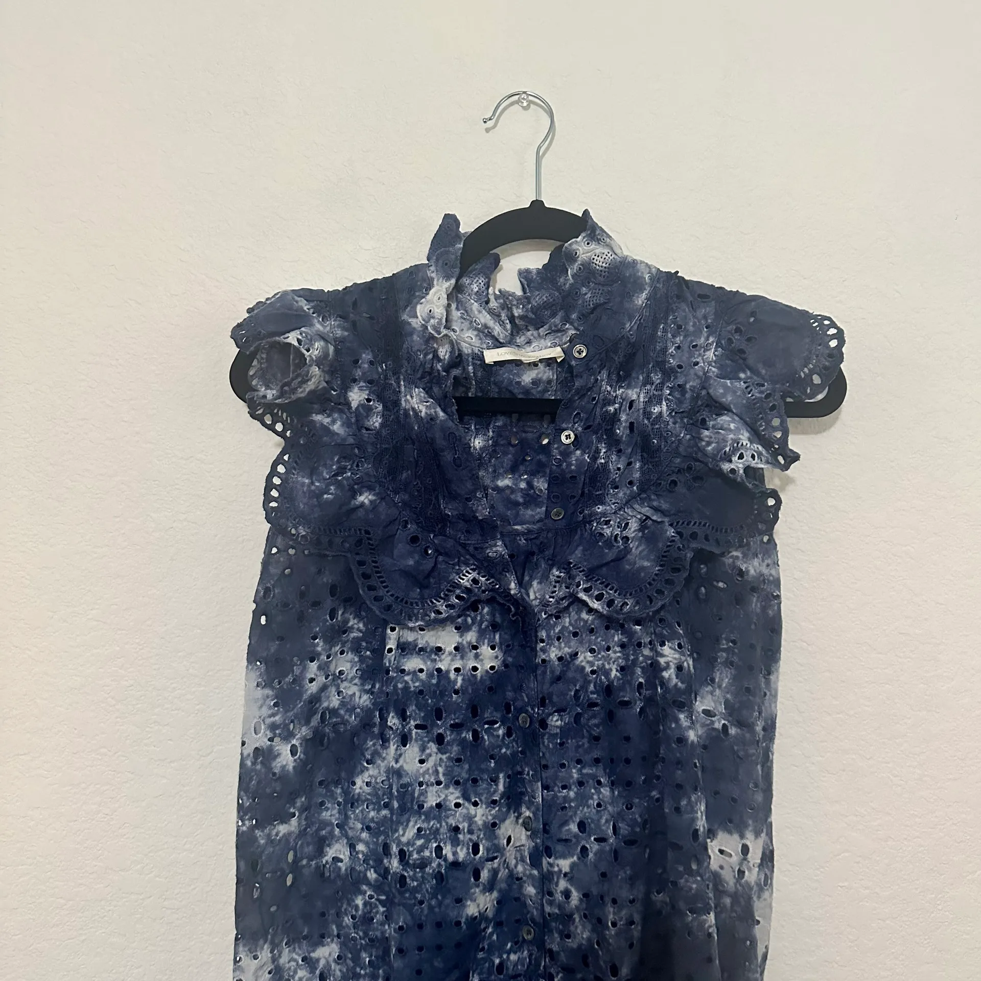 LoveShackFancy Sleeveless Tie Dye Dress Size XS - Image 3