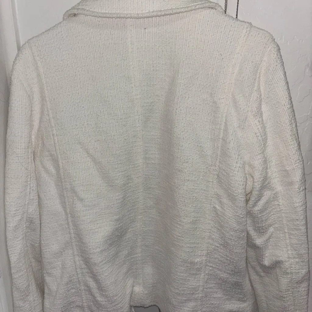 Nine West Women's Cream Textured Blazer - Image 2