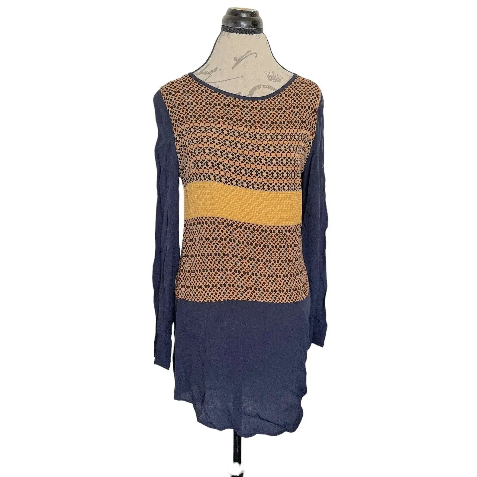 Sam & Lavi Dress Sz Small Anthropologie Tunic Preppy Dark Academia Retro Hipster - Image 5
