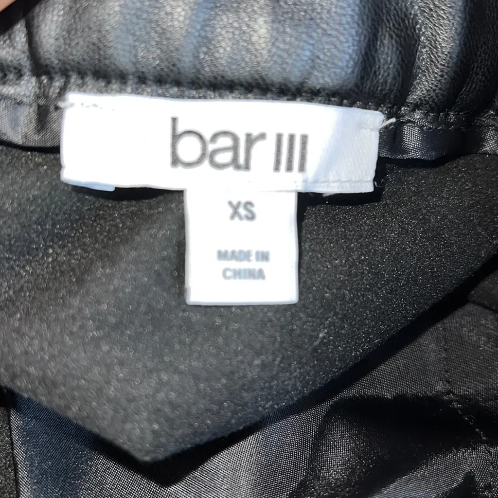 Bar III❤️Women's Faux-Leather Skirt Black Black🌵 - Image 5