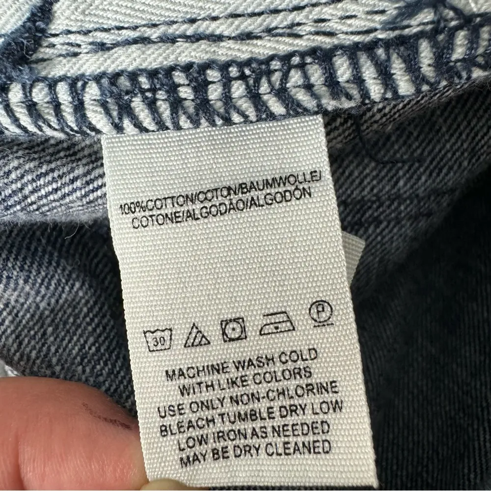 Free People Logan Denim Shorts Raw Edge 27 - Image 7