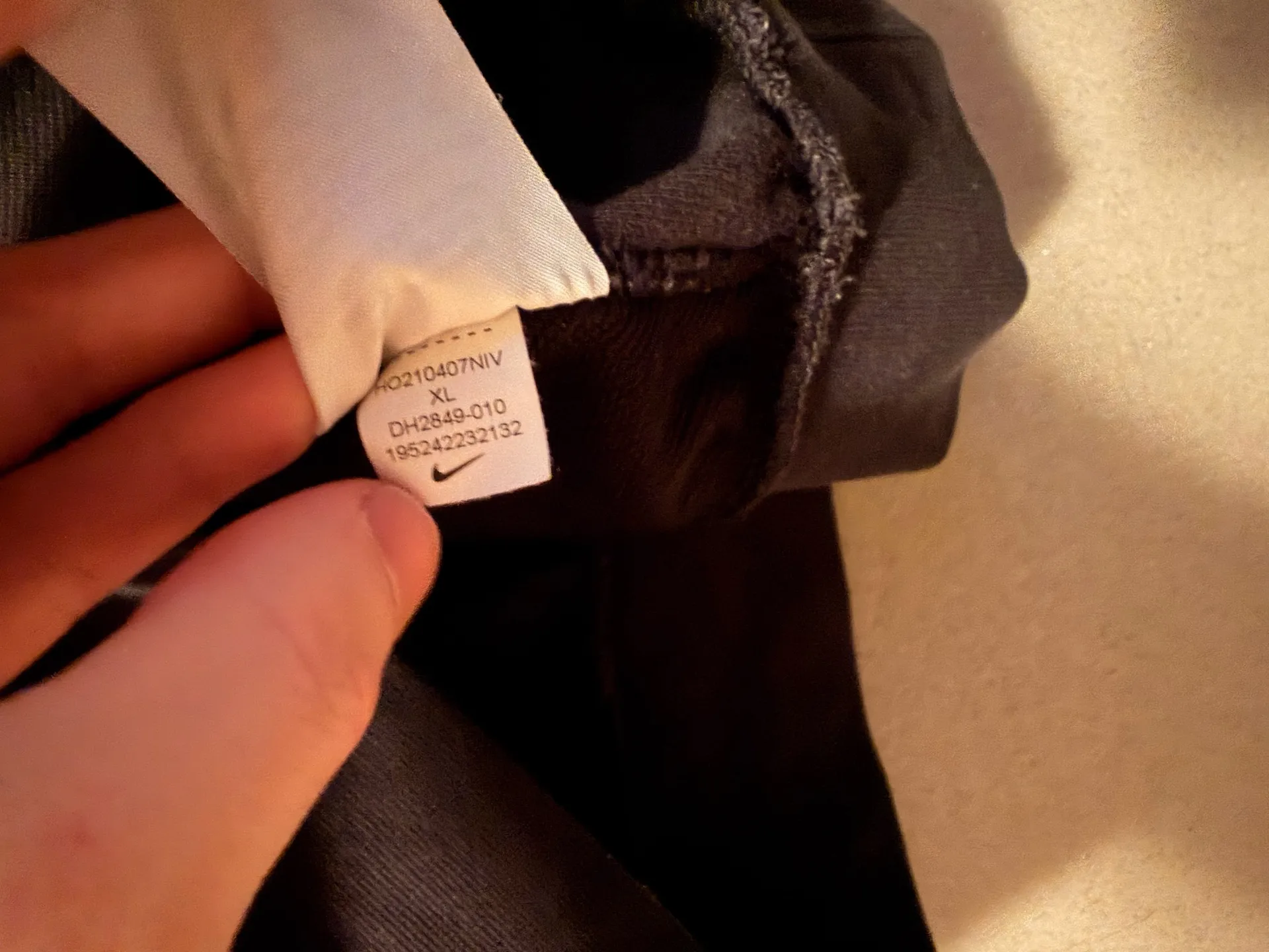 Nike Multicolor Logo Long Sleeve Black Front XL - Image 8