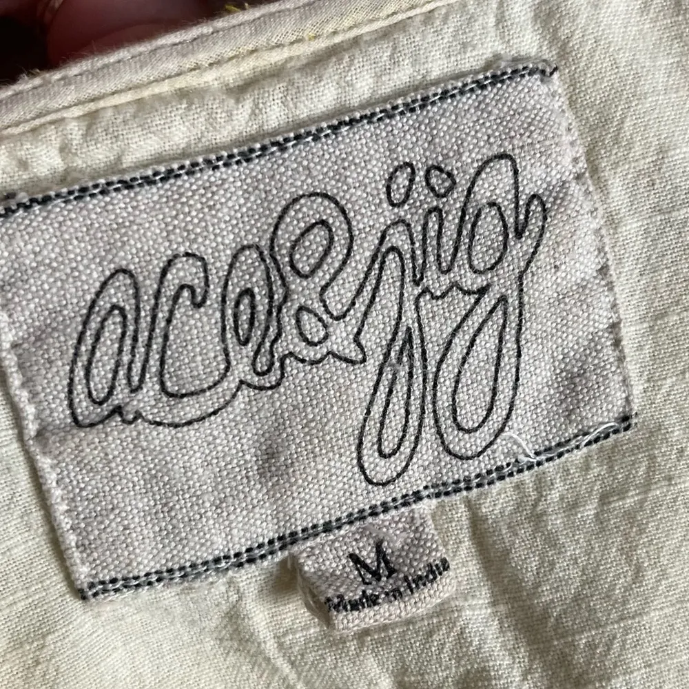 Ace & Jig • Yellow Striped Linen Cotton Square Neck Dress - Image 4