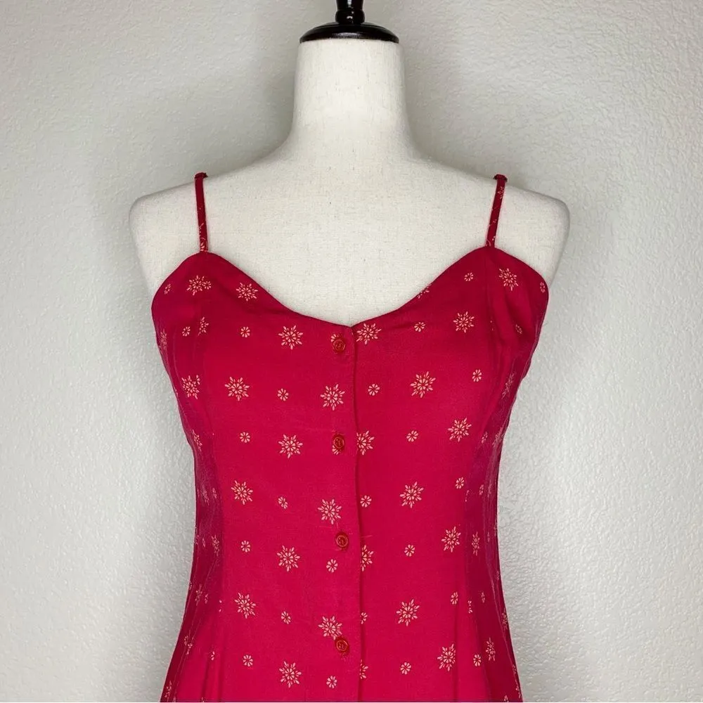 NWOT Mudd Women’s Size Large Red Floral Romper - Image 2