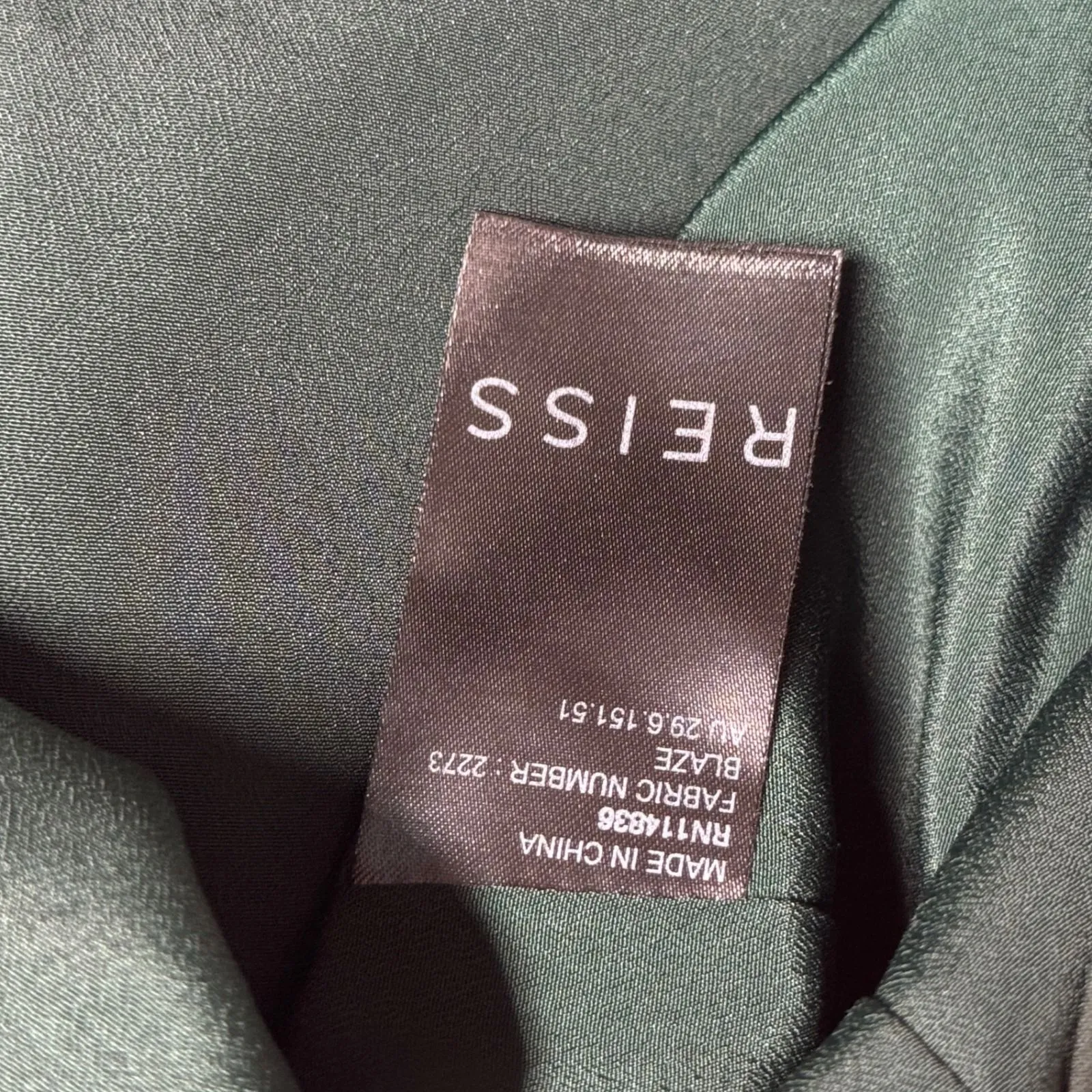 Reiss Sleeveless Layered Sheath Dress Womens 8 Dark‎ Green Minimalist Party Work - Image 8