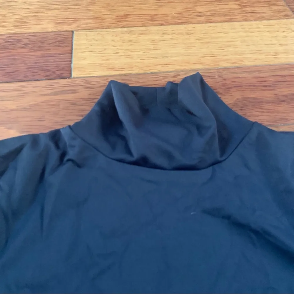 🆕 Zara | Black Lycra Mockneck Medium Soft Stretchy - Image 2