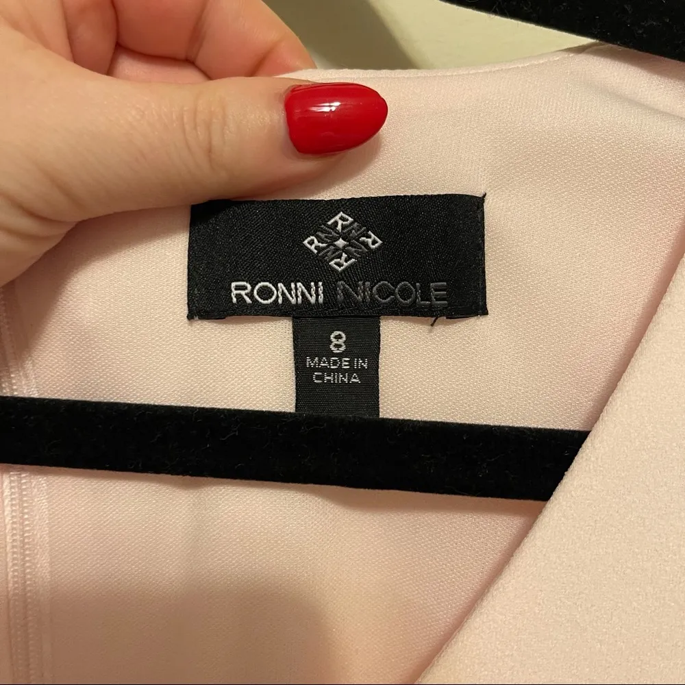 Ronni Nicole Flutter Sleeve Fit & Flare Day to Dinner Dress Size 8 NEW WITH TAGS - Image 4