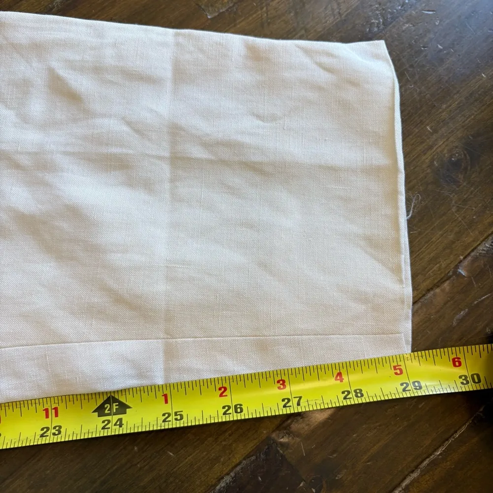 Vintage Designer Trousers Pants Linen Silk Badgley Mischka Cream Dead Stock 6 - Image 8