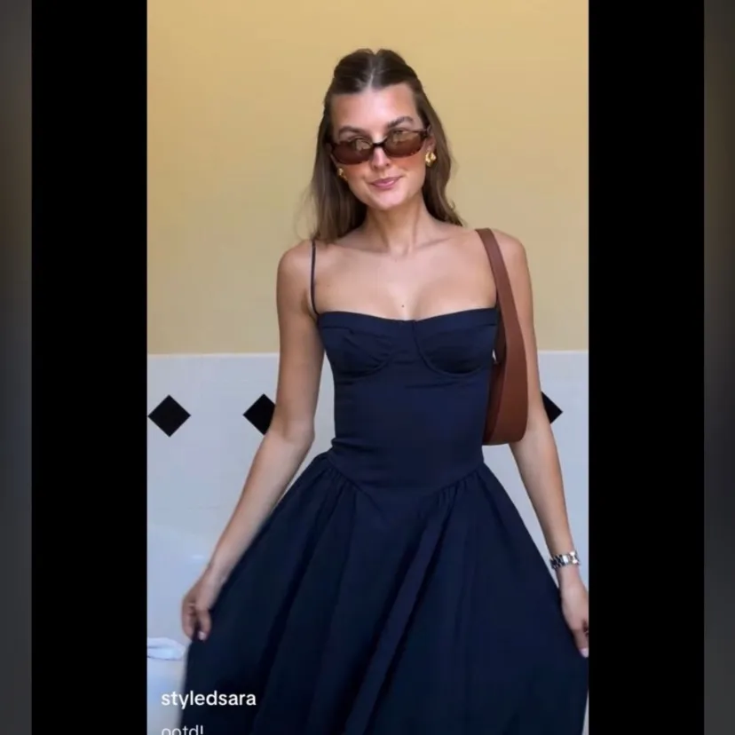 HOUSE OF CB 'Samaria' French Navy Corset Sundress NWOT‎ size XL - Image 13