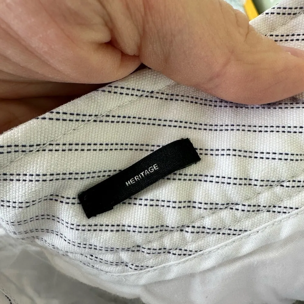 Talbot’s Heritage Dress Pant Trouser White Pinstripe Size 14 Office Formal NWOT  - Image 5