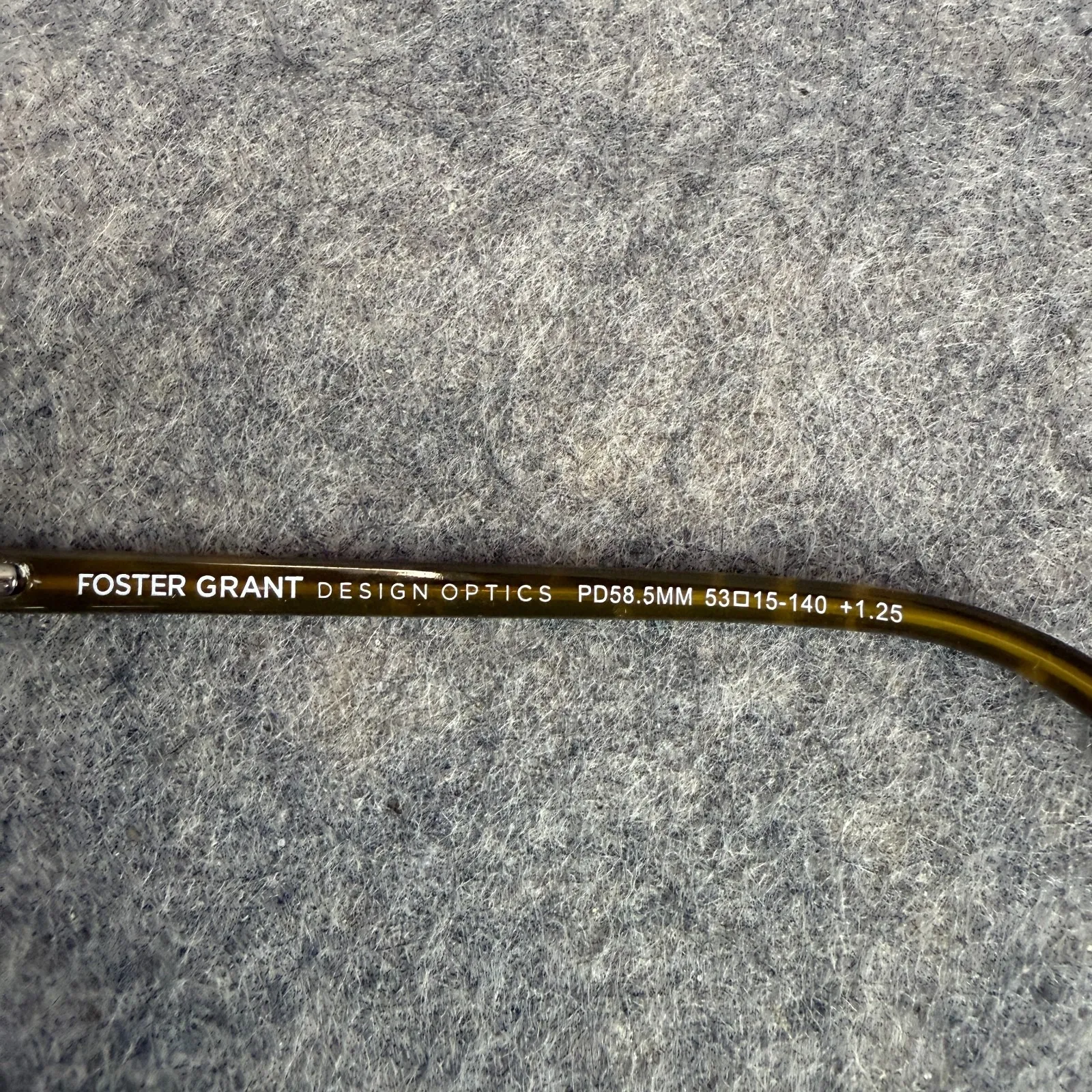 Foster‎ Grant Design Optics Full Rim Reading Glasses +1.25 Tortoise - Image 3