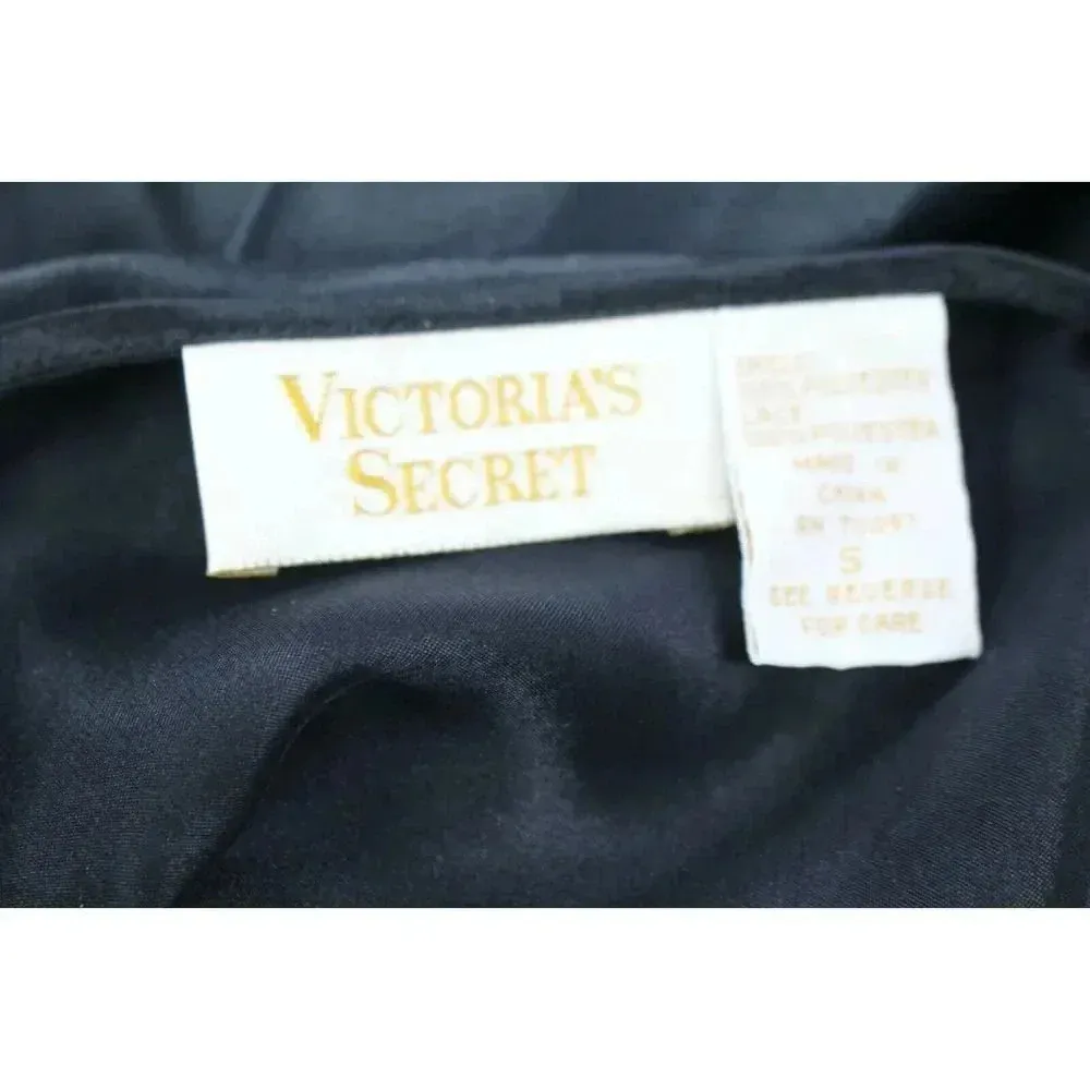 VICTORIA’S SECRET Women’s Size SMALL Black Knit & Lace SLIP Lingerie Nightgown - Image 7