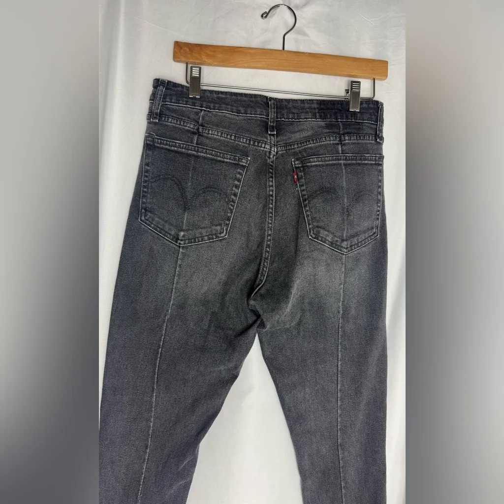 Levi's Altered 721 High Rise Skinny Jeans Up in Smoke Women's Gray Jeans - Image 12