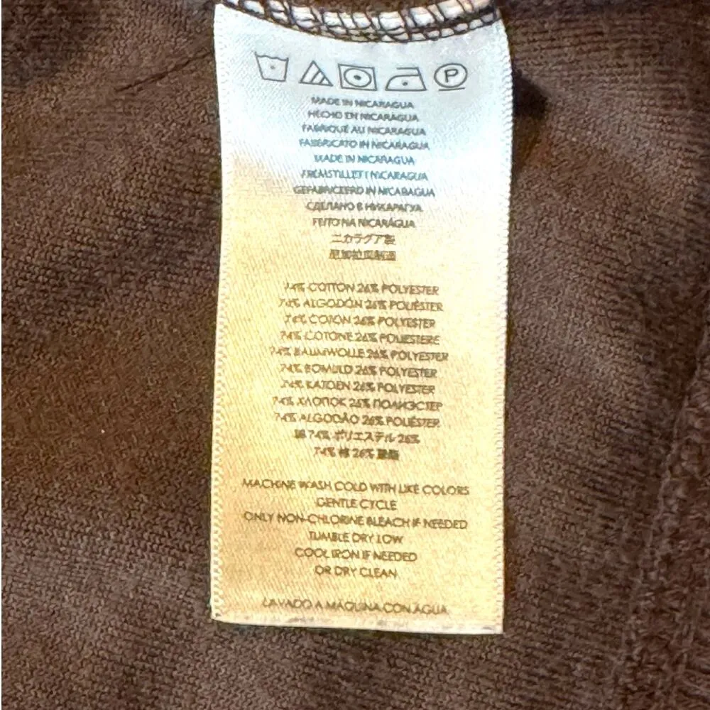 Michael Michael Kors Velour Track Jacket Brown Gold XL - Image 9