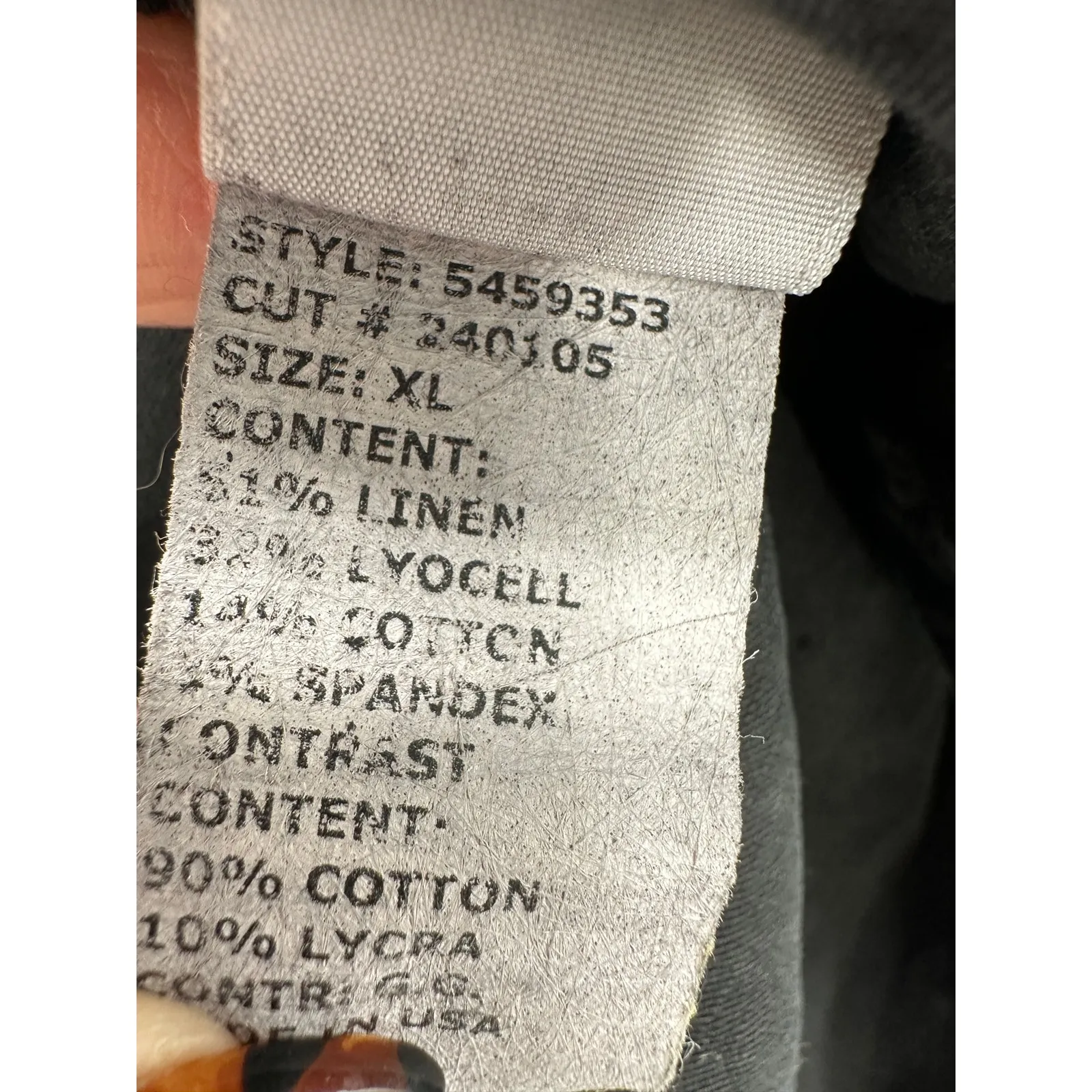 Cut Loose Womens Black Mini Linen Blend Skirt Size XL Pull On Stretch Lagenlook - Image 7