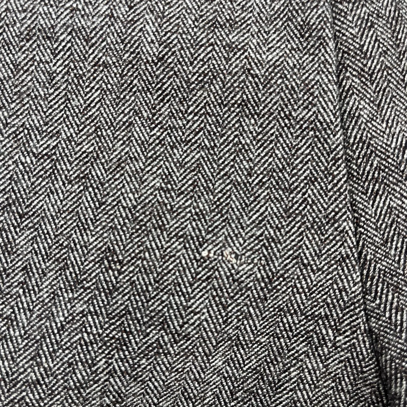 Brooklyn Industries Tweed Shorts Sz 4 Preppy Dark Academia Leather Herringbone Brown - Image 9