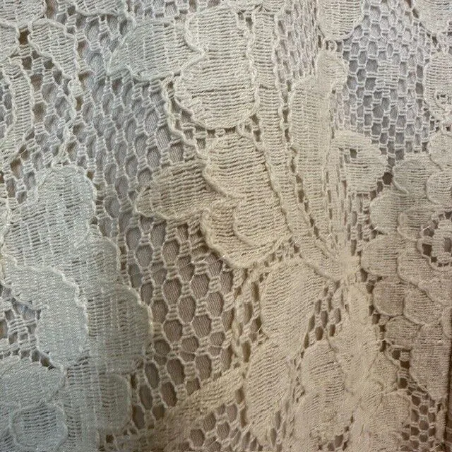 AK Anne Klein Lace Ivory Cream Button Down Jacket Size‎ 14 - Image 8