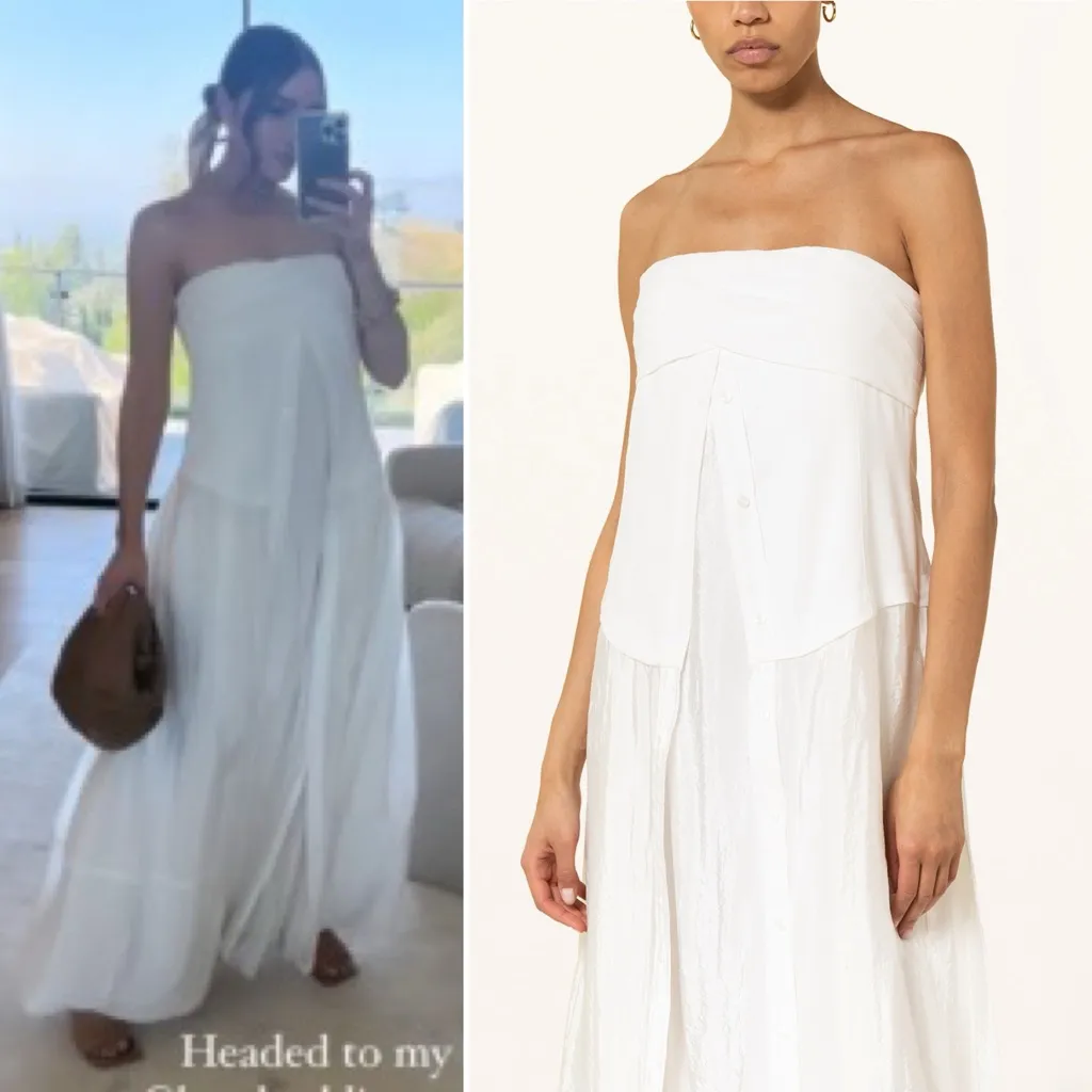 NWT SIMKHAI Ala Parachute Dress Size 0 White - Image 4