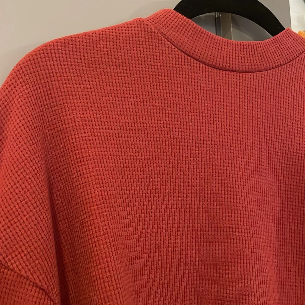 SHEIN Mock Neck Drop Shoulder Pullover Long Sleeve Sweater - Image 3