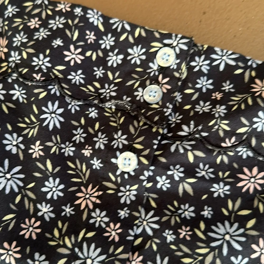 PJ Salvage top only loungewear scalloped NEW NWT floral xl button down pajamas - Image 3