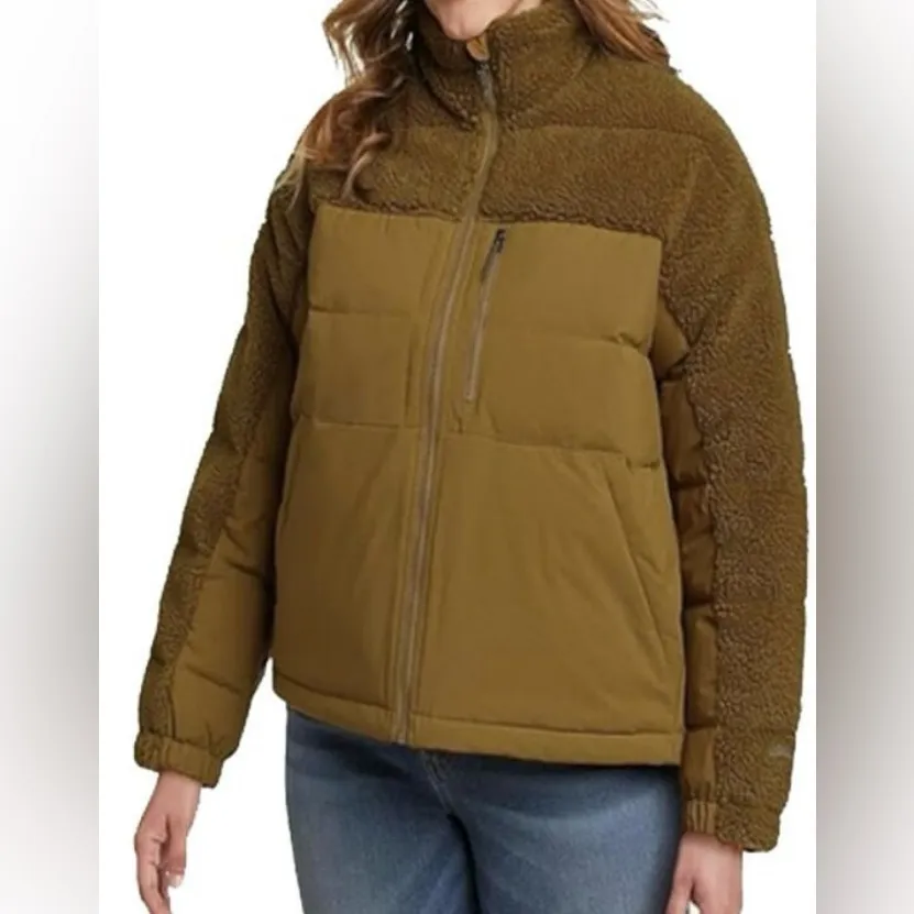 Eddie Bauer Twisp Down/Sherpa Jacket, Antique Bronze, Women’s L,  NWT - Image 2
