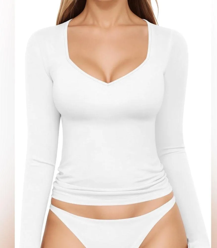 QQQ 90% nylon top 🌸 White - Image 2