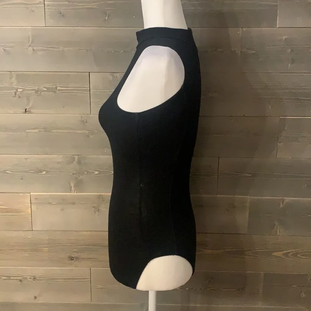 Mock neck black bodysuit - Image 2