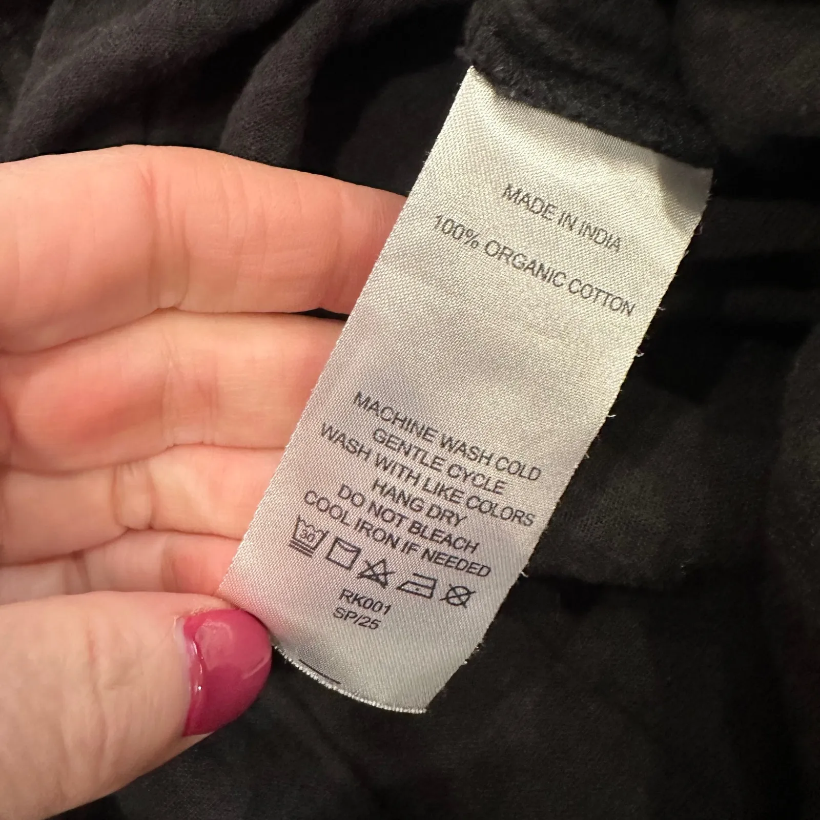 Quince Organic Cotton Gauze Wide Leg Pants Black Size L Hi Rise - Image 6