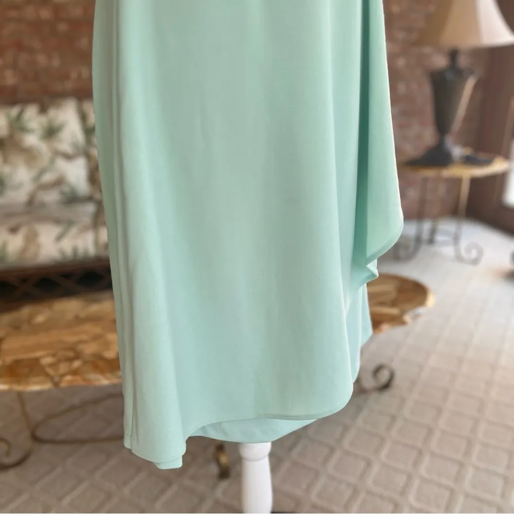 Calvin Klein Dress Mint Green Cascading Ruffle Sleeveless 4 Cocktail Party - Image 12