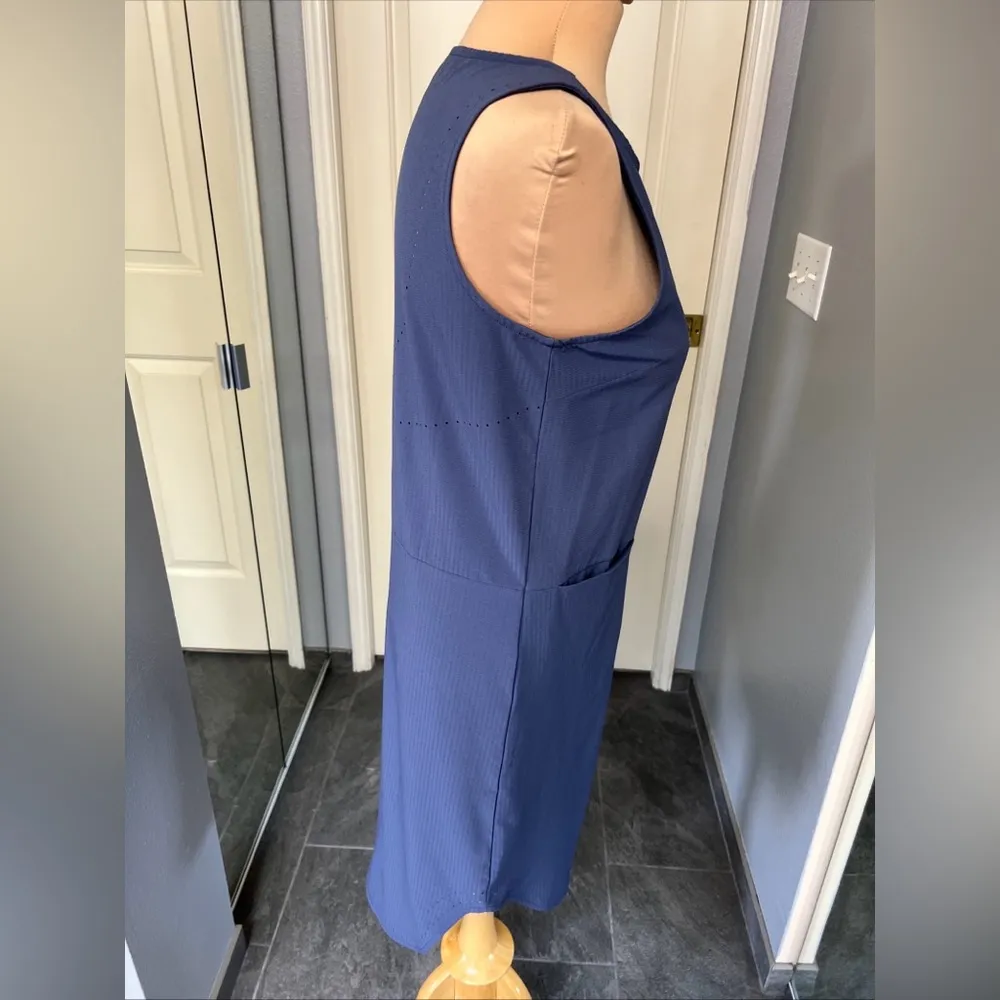 Title Nine Cirrus Lasercut‎ Tank Dress With Pockets UPF 50 Athleisure - Image 5