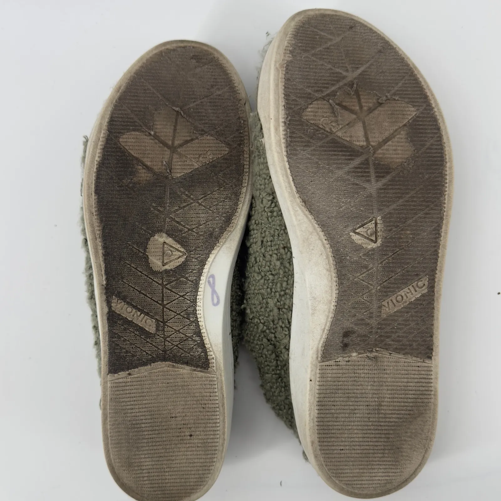 Vionic Beach Pismo Boucle Slip On Casual Sneaker Sage Green Women 7 Arch Support - Image 8