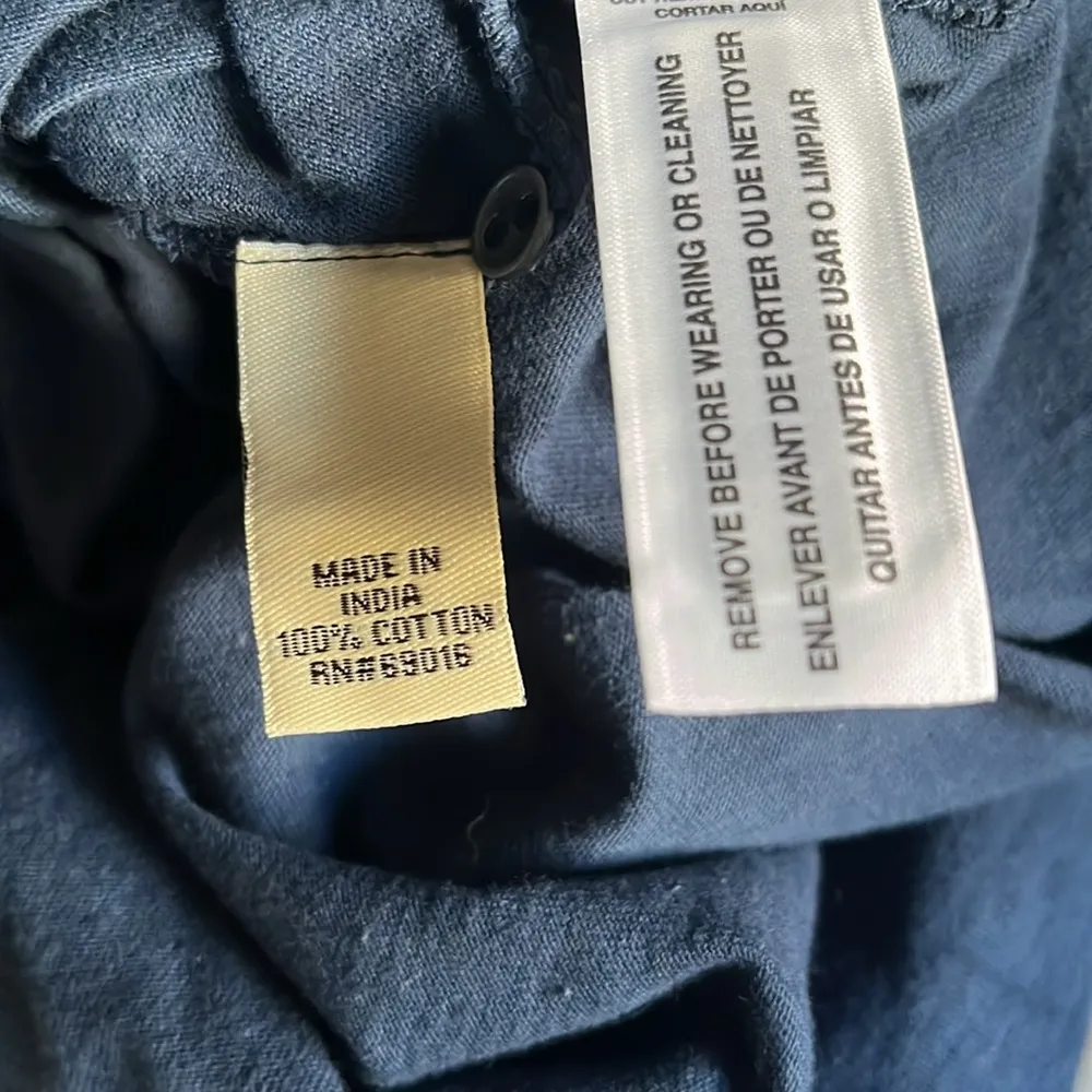 NWT Ruff Hewn Indigo Blue and White Tie dye Maxi Dress large petite - Image 6