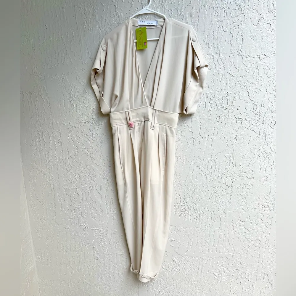 IRO  Paris Caspian cream jumpsuit FR 34 / US 2 - Image 4