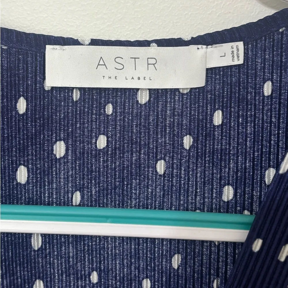 ASTR The‎ Label Navy Polka Dot Women's Top - Image 3