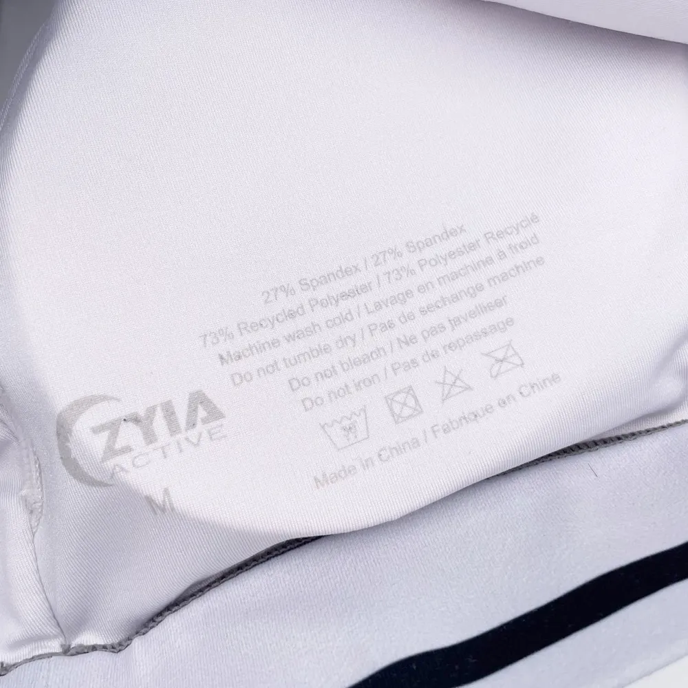 Zyia Active Purple Horizon Light n Tight Sports Bra Striped Women's Size Medium - Image 4