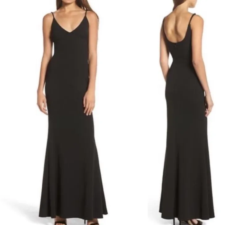 Lulus Black Mermaid Maxi Gown New With Tags - Image 2