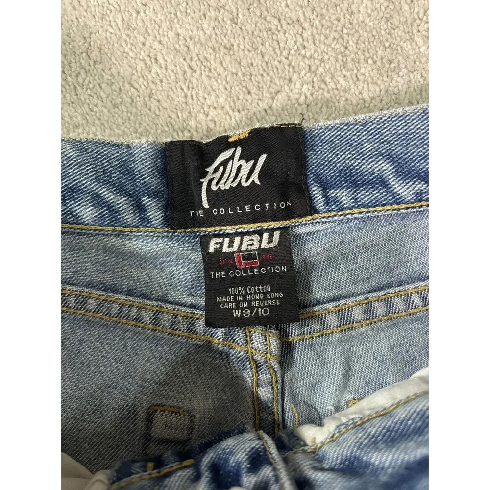 Vintage Y2K 2000s Fubu The Collection Bootcut Medium Wash Denim Jeans Women 9/10 - Image 4